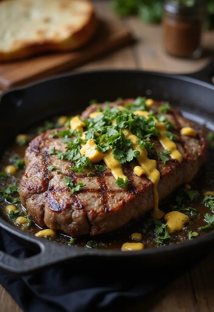 28 Cast Iron Steak Recipes That Deliver Perfect Sear Every Time - 3. Herb-Crusted T-Bone Steak