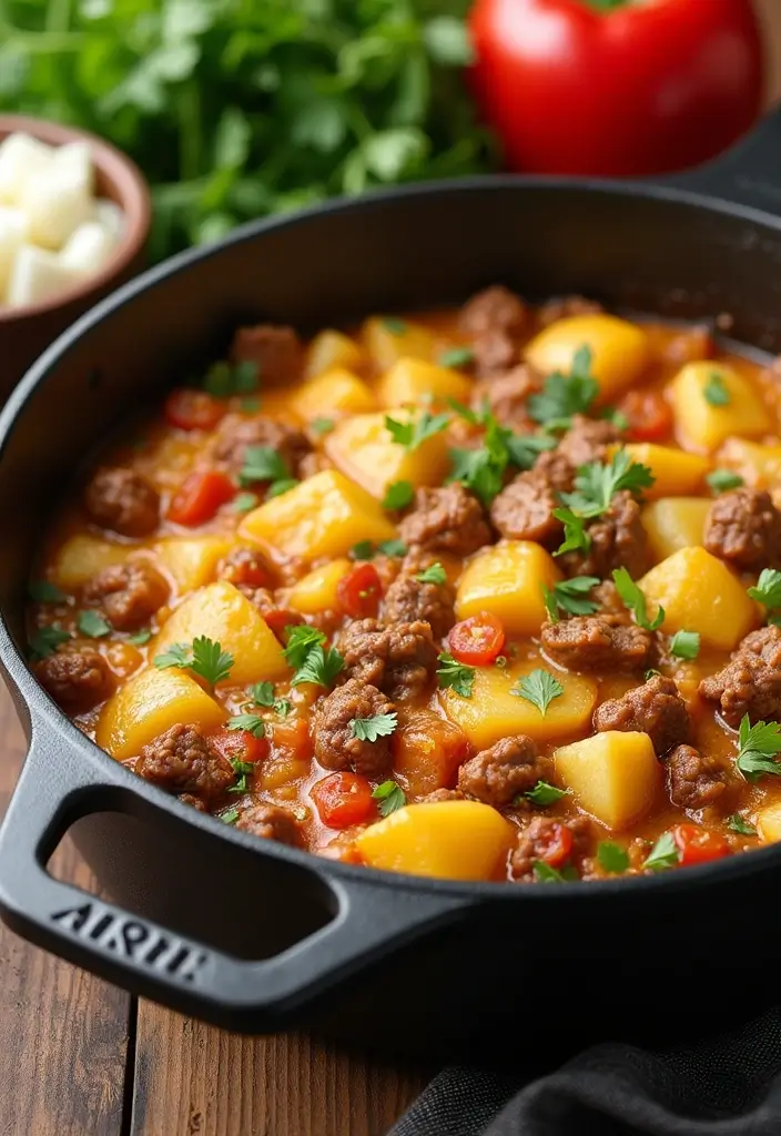 28 Comforting Meat Casserole Recipes That Warm the Table - 19. One-Pot Meat and Potato Casserole