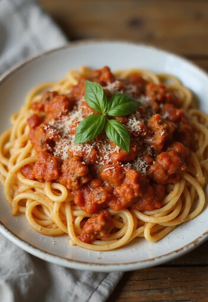 28 Comforting Meat Casserole Recipes That Warm the Table - 23. Spaghetti and Meat Sauce Casserole