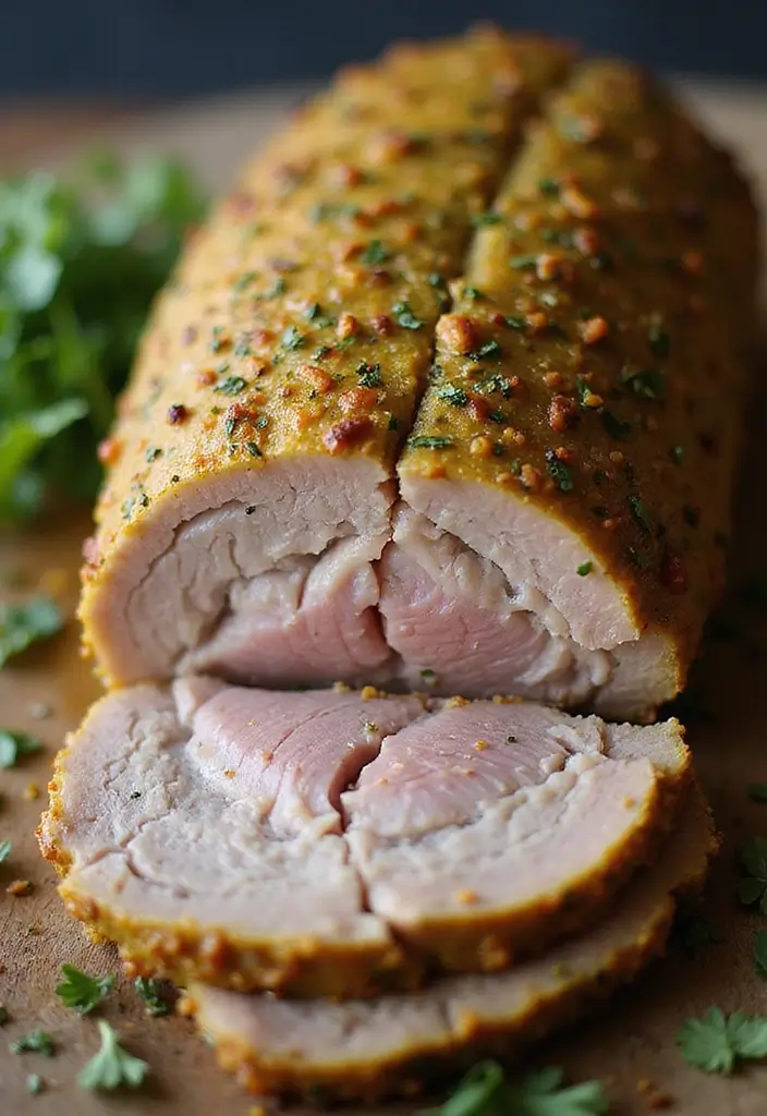 28 Juicy Pork Roast Recipes That Win Family Dinner Every Time - 10. Mustard and Herb Pork Roast
