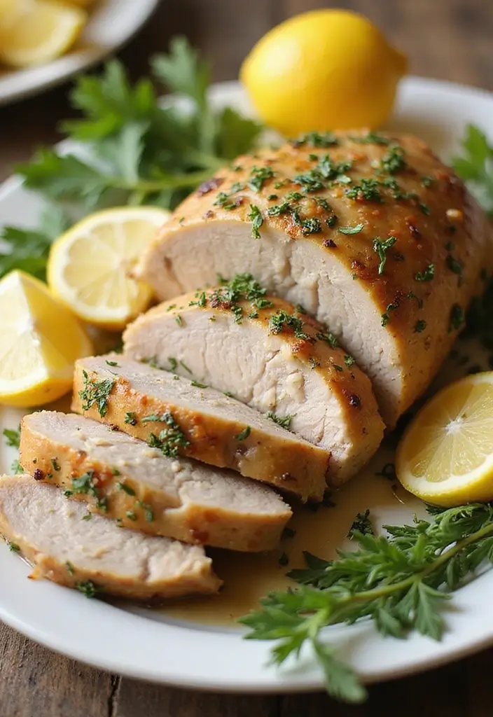 28 Juicy Pork Roast Recipes That Win Family Dinner Every Time - 16. Herb-Infused Lemon Garlic Pork Roast