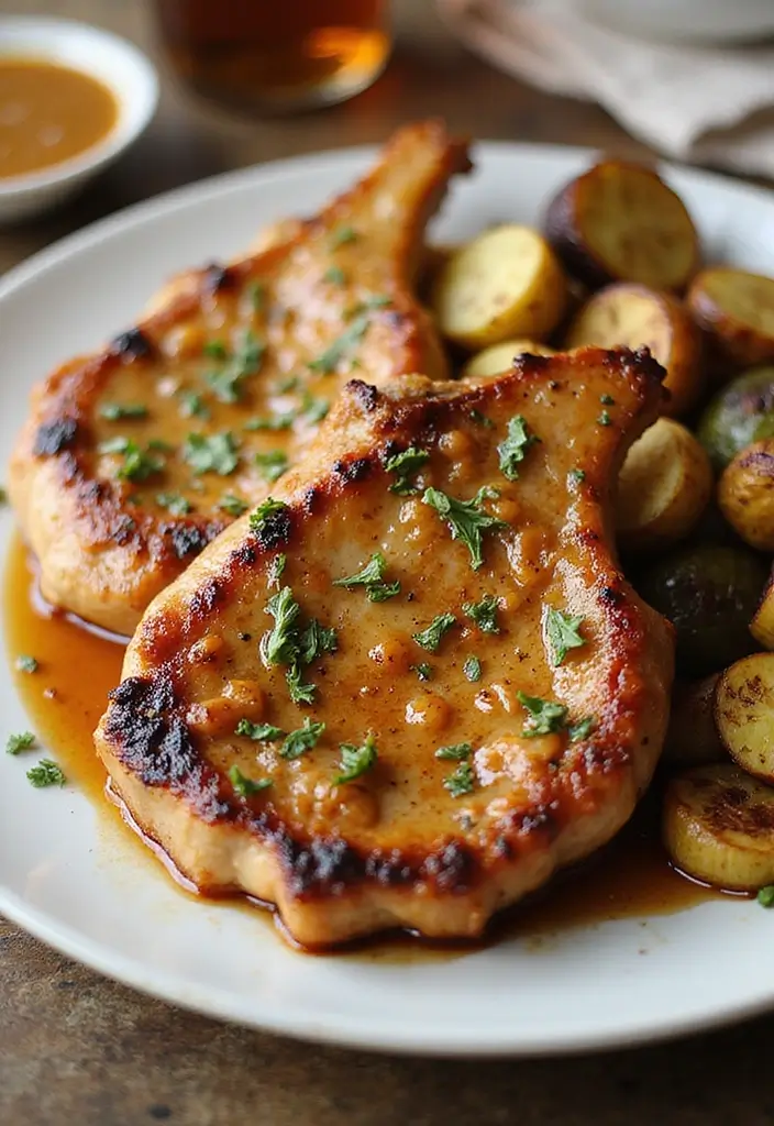 28 Juicy Pork Roast Recipes That Win Family Dinner Every Time - 18. Maple Mustard Glazed Pork Chops