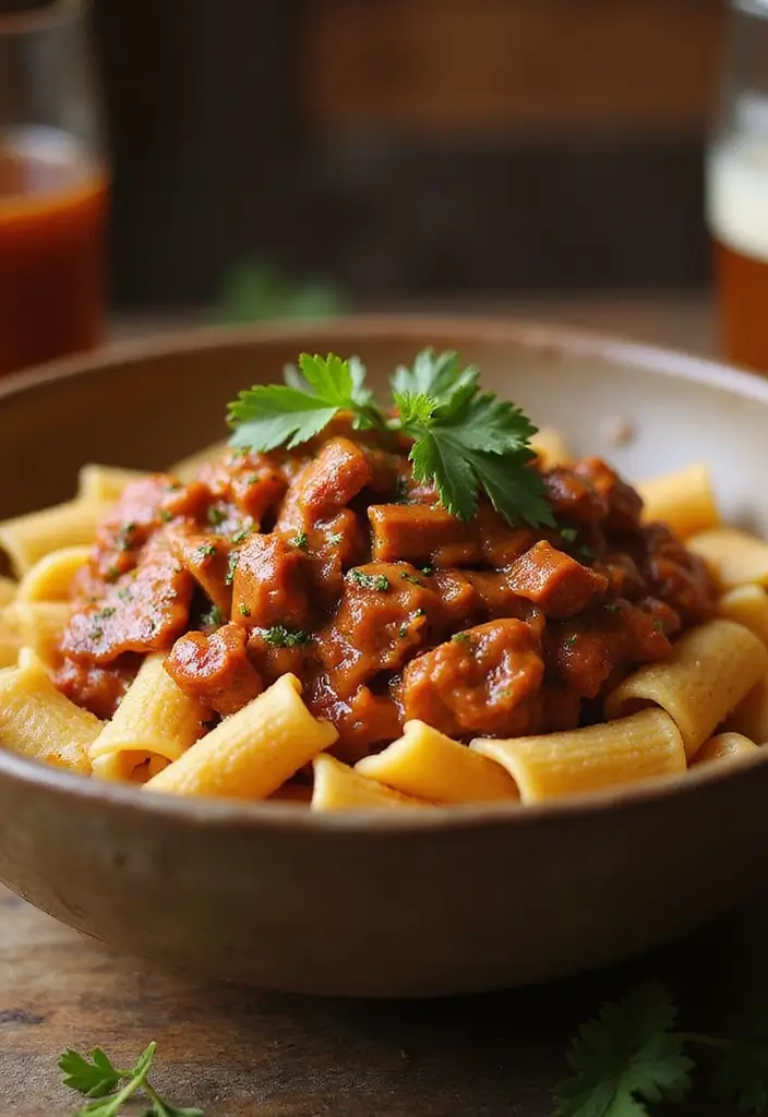28 Pulled Pork Sandwich Recipes That Are Backyard Favorites - 16. BBQ Pulled Pork Pasta