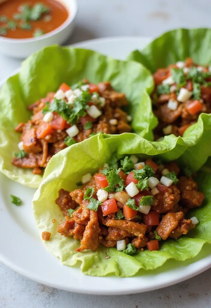 28 Pulled Pork Sandwich Recipes That Are Backyard Favorites - 19. Asian BBQ Pulled Pork Lettuce Wraps