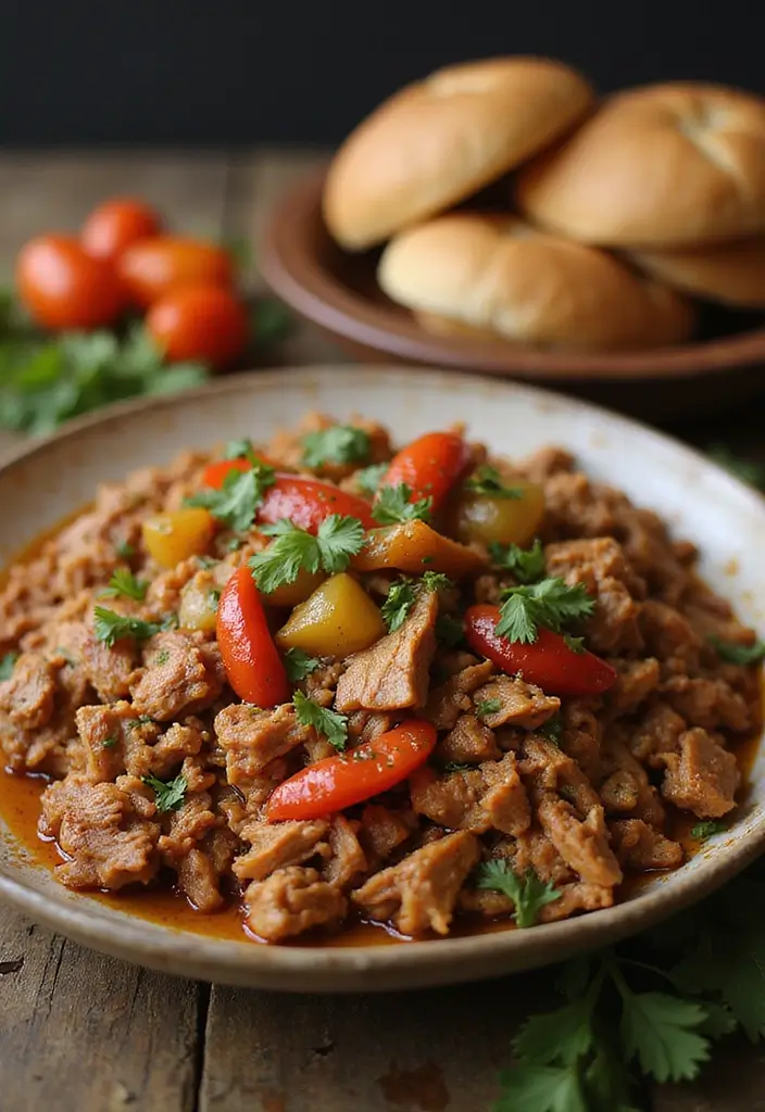 28 Pulled Pork Sandwich Recipes That Are Backyard Favorites - 27. Pulled Pork with Peppers and Onions