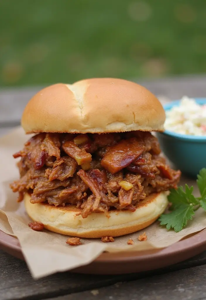 28 Pulled Pork Sandwich Recipes That Are Backyard Favorites - 8. Southern Style Pulled Pork Sandwich