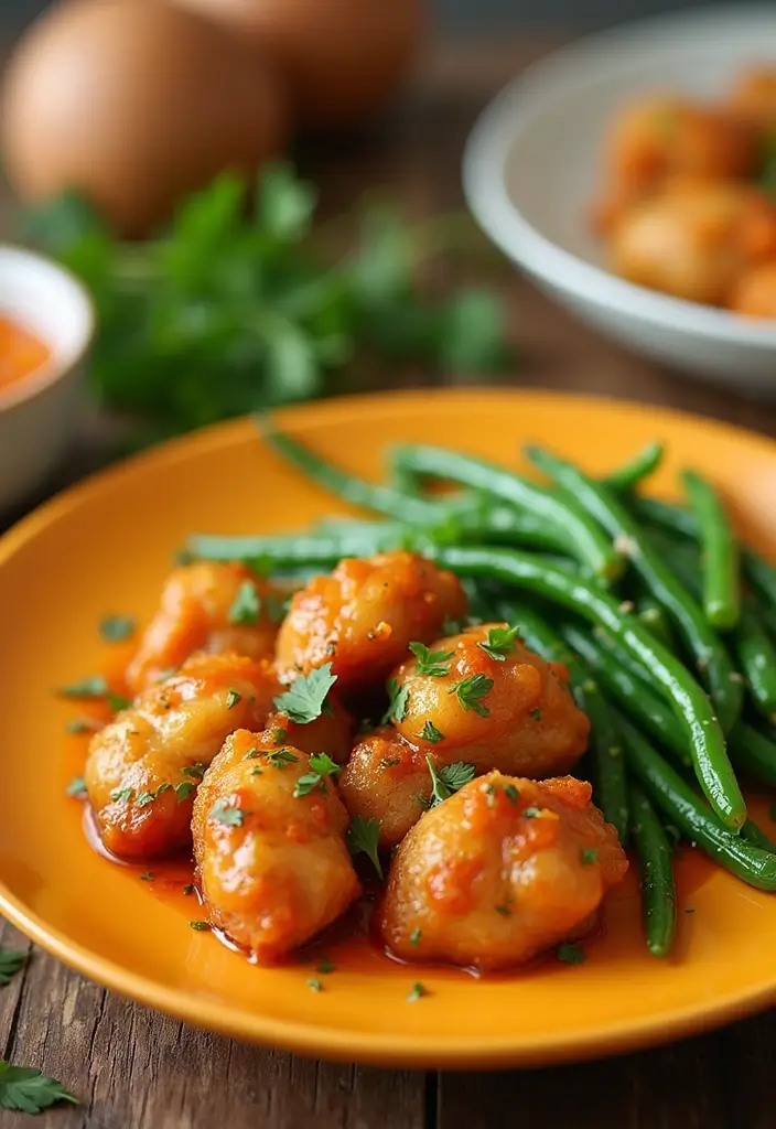 28 Sheet Pan Chicken Recipes That Save Weeknights Fast - 10. Orange Ginger Chicken with Green Beans