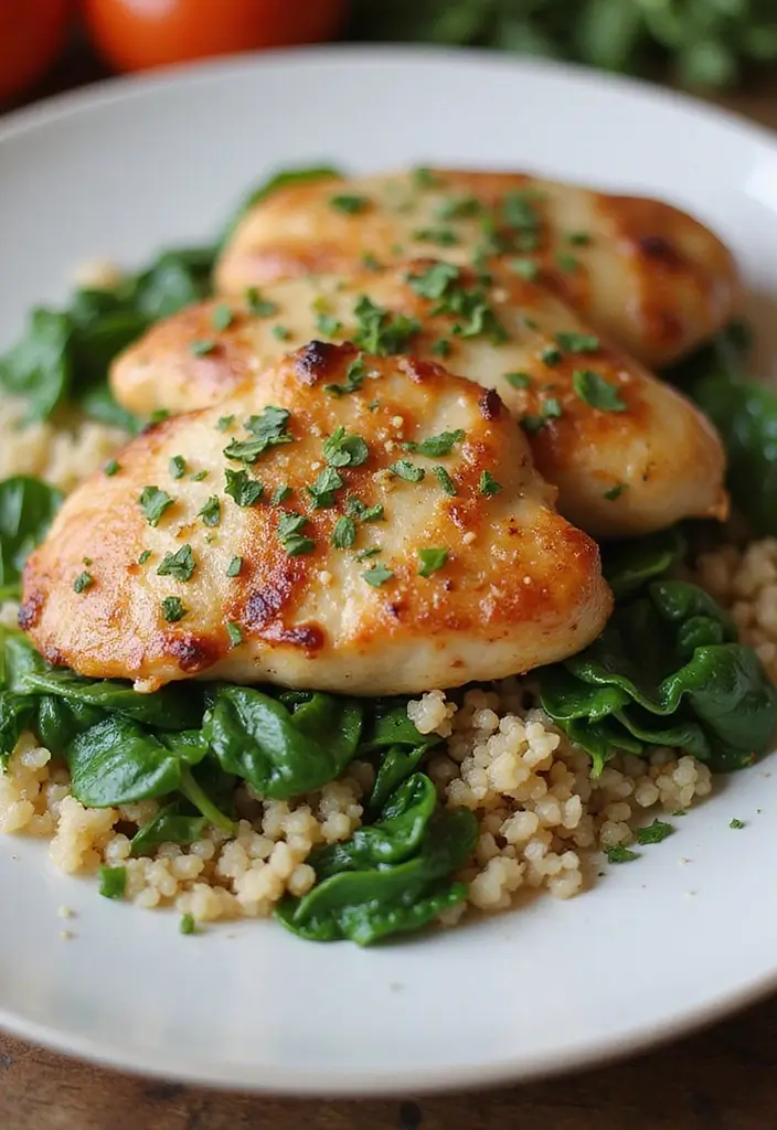 28 Sheet Pan Chicken Recipes That Save Weeknights Fast - 12. Greek Chicken with Quinoa and Spinach