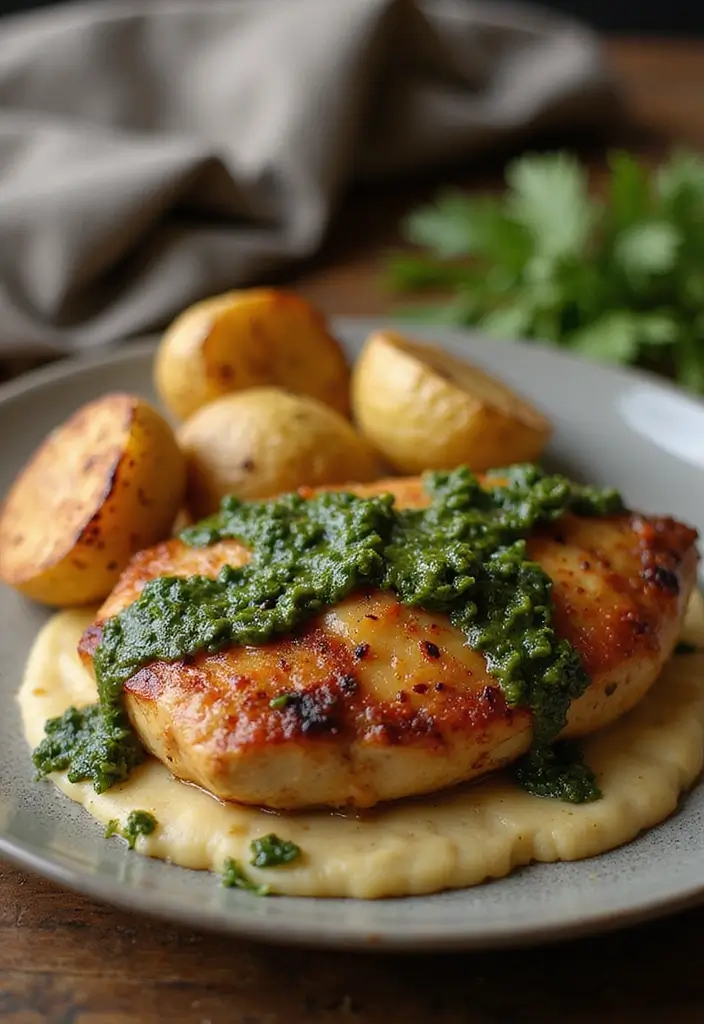 28 Sheet Pan Chicken Recipes That Save Weeknights Fast - 14. Chimichurri Chicken with Roasted Potatoes