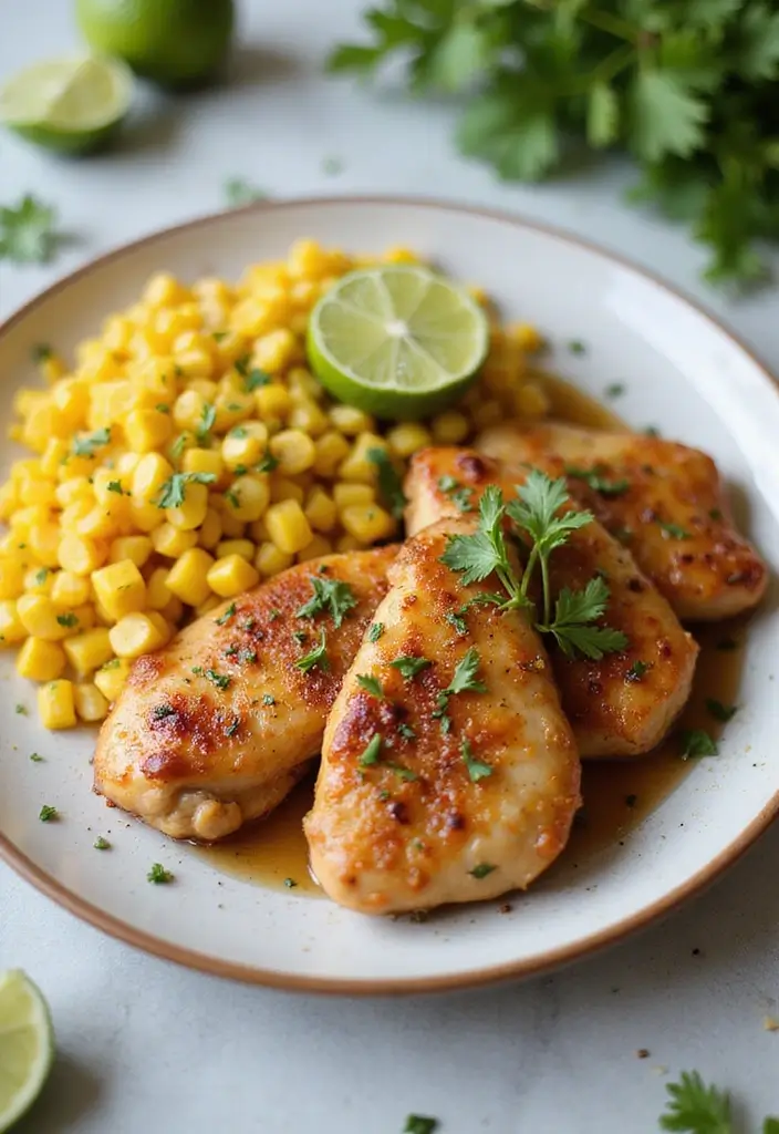 28 Sheet Pan Chicken Recipes That Save Weeknights Fast - 27. Honey Lime Chicken with Corn