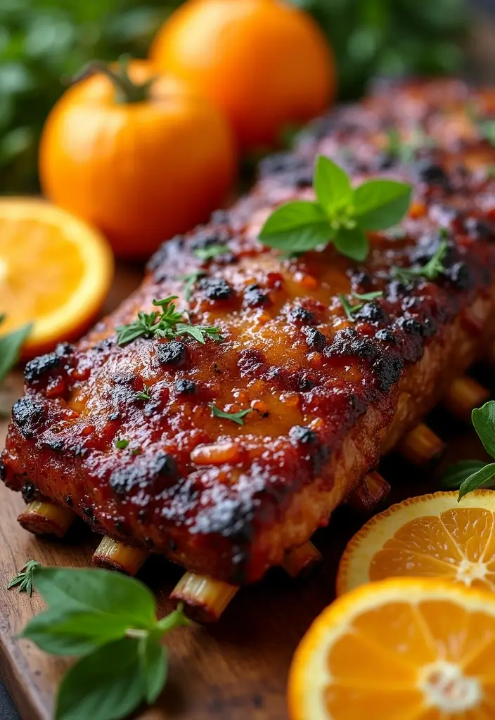 28 Smoked Rib Recipes That Rock Summer Cookouts - 19. Orange Glazed Smoked Ribs