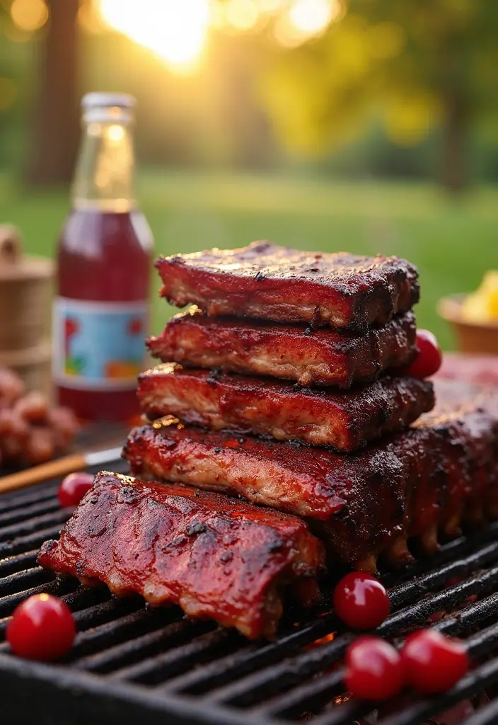 28 Smoked Rib Recipes That Rock Summer Cookouts - 25. Cherry Cola BBQ Smoked Ribs