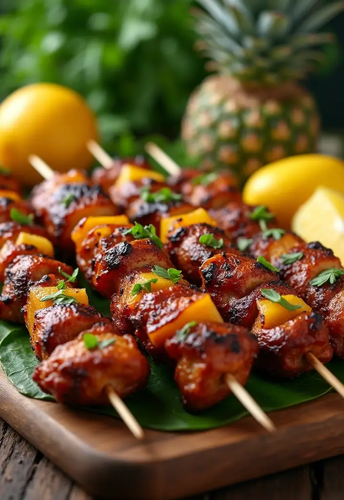 28 Spiced Meat Kebab Recipes That Light Up BBQ Nights - 10. Caribbean Jerk Pork Kebabs