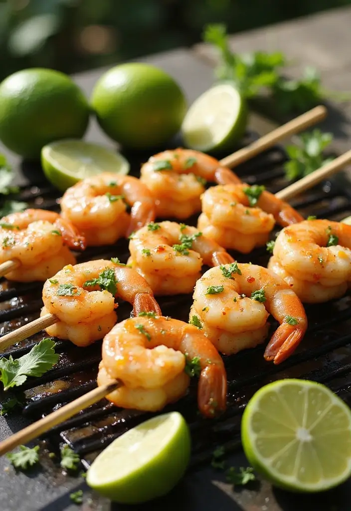 28 Spiced Meat Kebab Recipes That Light Up BBQ Nights - 15. Zesty Lime Shrimp Kebabs