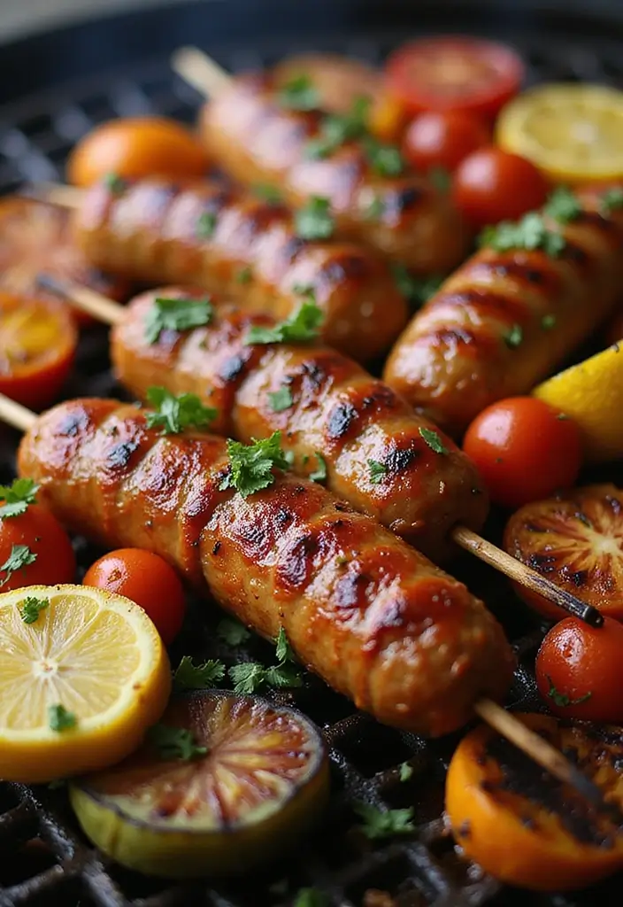 28 Spiced Meat Kebab Recipes That Light Up BBQ Nights - 24. Spicy Italian Sausage Kebabs