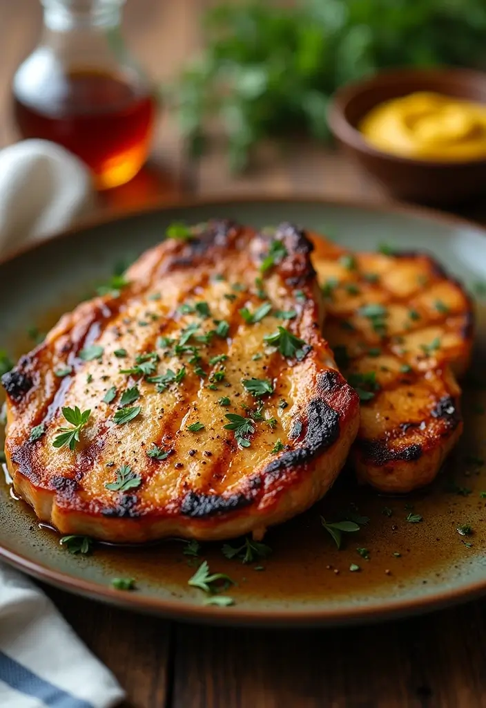 29 Grilled Pork Chop Recipes That Sizzle With Flavor - 10. Maple Mustard Grilled Pork Chops