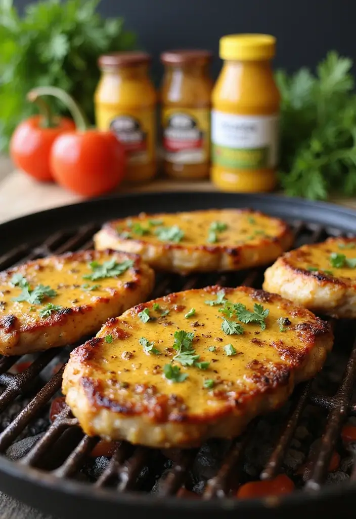29 Grilled Pork Chop Recipes That Sizzle With Flavor - 4. Tangy Mustard Marinade Grilled Pork Chops