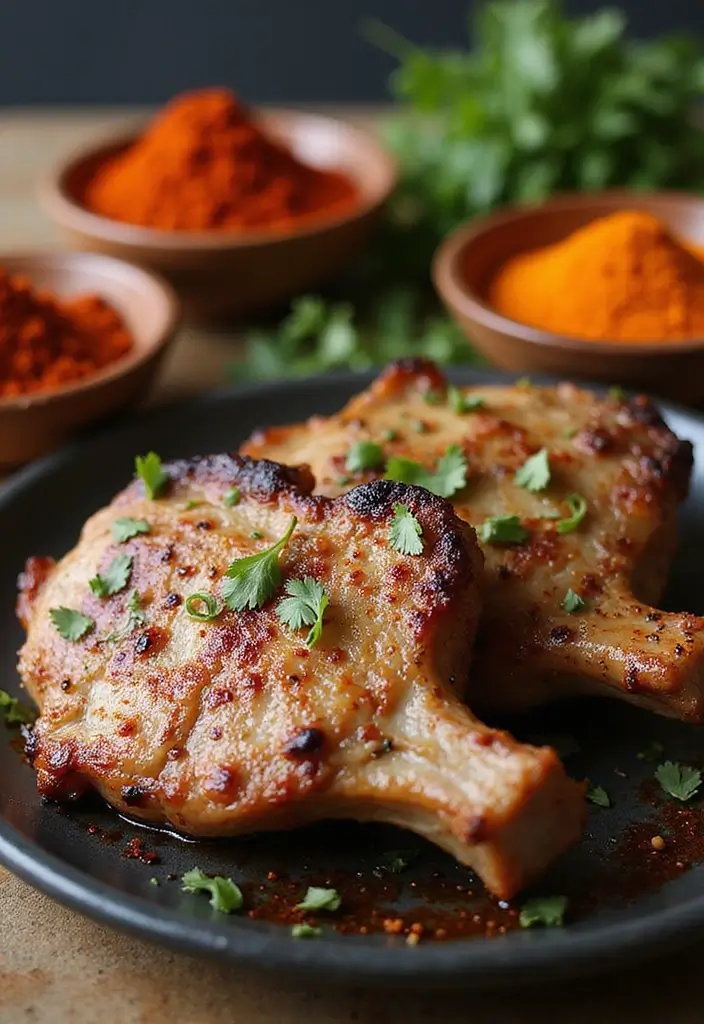 29 Grilled Pork Chop Recipes That Sizzle With Flavor - 7. Moroccan Spiced Grilled Pork Chops