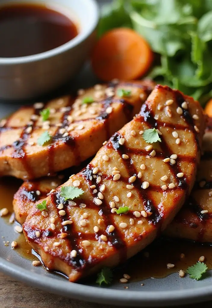 29 Grilled Pork Chop Recipes That Sizzle With Flavor - 9. Spicy Teriyaki Grilled Pork Chops
