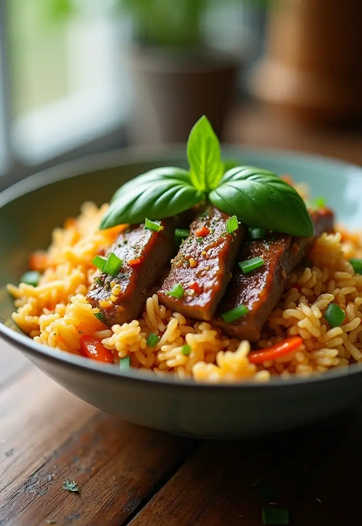 29 Steak Fried Rice Recipes That Beat Takeout Every Time - 10. Thai Basil Steak Fried Rice