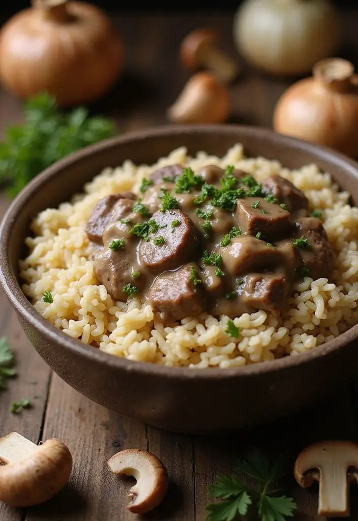 29 Steak Fried Rice Recipes That Beat Takeout Every Time - 11. Beef Stroganoff Fried Rice