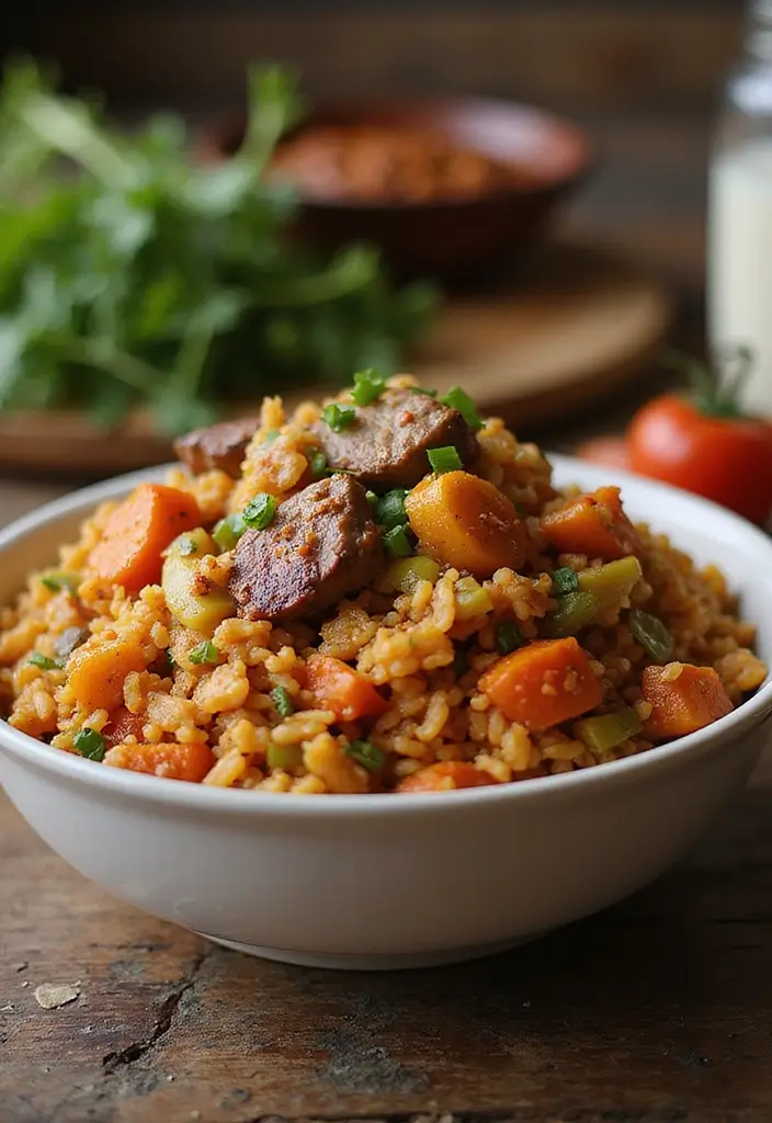 29 Steak Fried Rice Recipes That Beat Takeout Every Time - 15. Jambalaya Steak Fried Rice