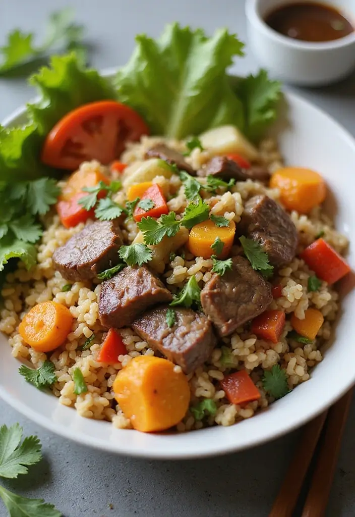 29 Steak Fried Rice Recipes That Beat Takeout Every Time - 18. Veggie-Packed Steak Fried Rice