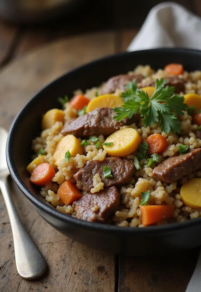 29 Steak Fried Rice Recipes That Beat Takeout Every Time - 20. Rustic Steak Fried Rice