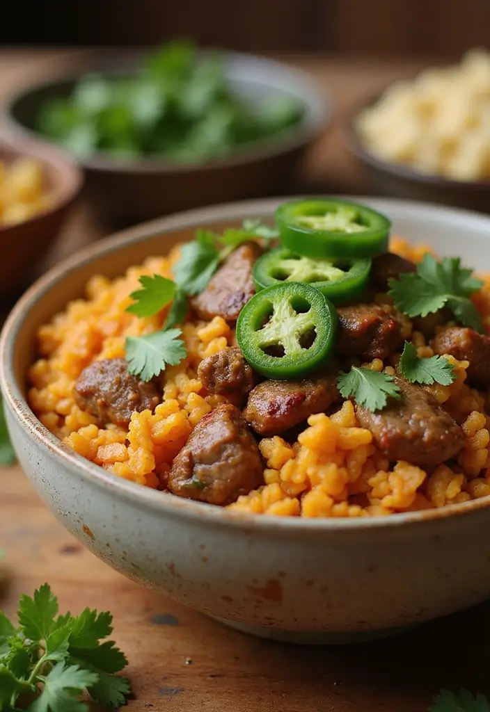 29 Steak Fried Rice Recipes That Beat Takeout Every Time - 26. Cilantro Jalapeño Steak Fried Rice
