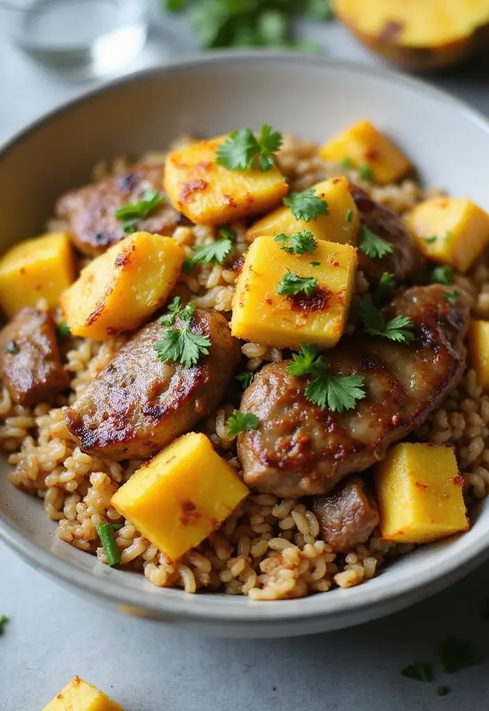 29 Steak Fried Rice Recipes That Beat Takeout Every Time - 28. Grilled Pineapple Steak Fried Rice