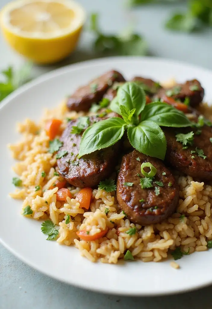 29 Steak Fried Rice Recipes That Beat Takeout Every Time - 5. Lemon Herb Steak Fried Rice