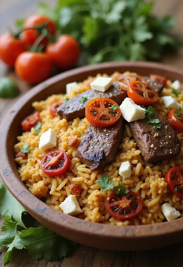 29 Steak Fried Rice Recipes That Beat Takeout Every Time - 7. Mediterranean Steak Fried Rice