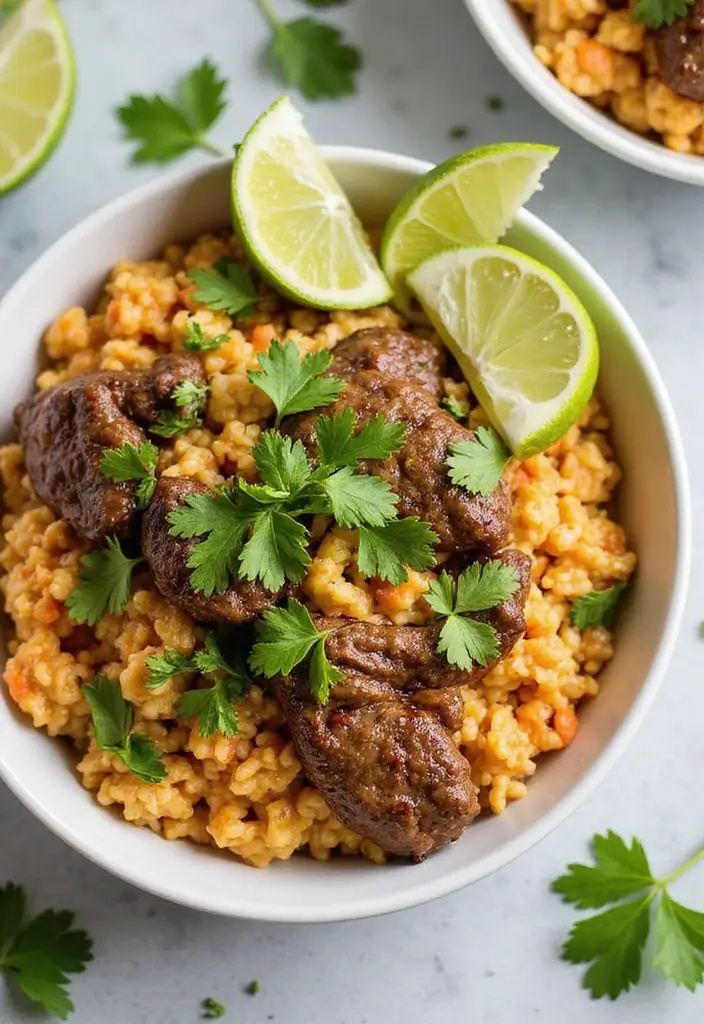 29 Steak Fried Rice Recipes That Beat Takeout Every Time - 9. Cilantro Lime Steak Fried Rice