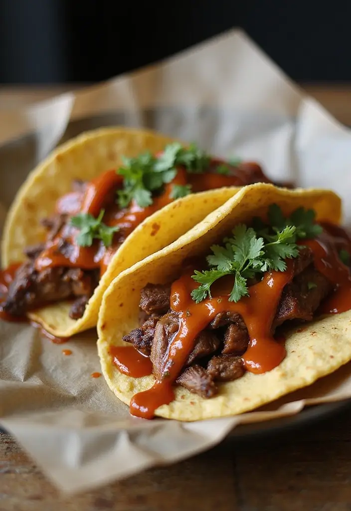 30 BBQ Brisket Taco Recipes That Change Taco Night - 11. Brisket Tacos with Smoky BBQ Aioli