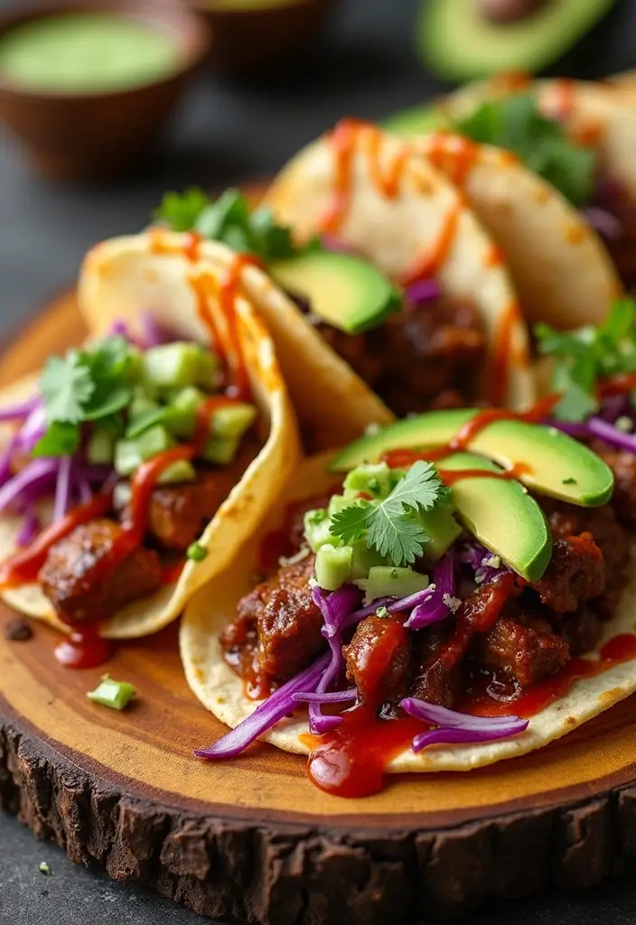 30 BBQ Brisket Taco Recipes That Change Taco Night - 2. Spicy Brisket Tacos with Chipotle Sauce