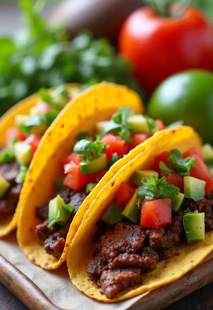30 BBQ Brisket Taco Recipes That Change Taco Night - 25. BBQ Brisket Tacos with Tomato Avocado Salsa