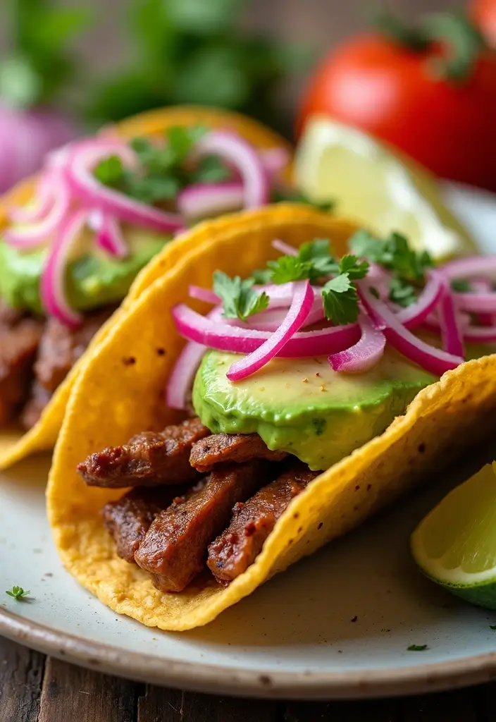 30 BBQ Brisket Taco Recipes That Change Taco Night - 6. BBQ Brisket Tacos with Avocado Crema
