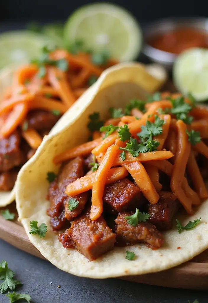 30 BBQ Brisket Taco Recipes That Change Taco Night - 8. BBQ Brisket Tacos with Sweet Chili Slaw