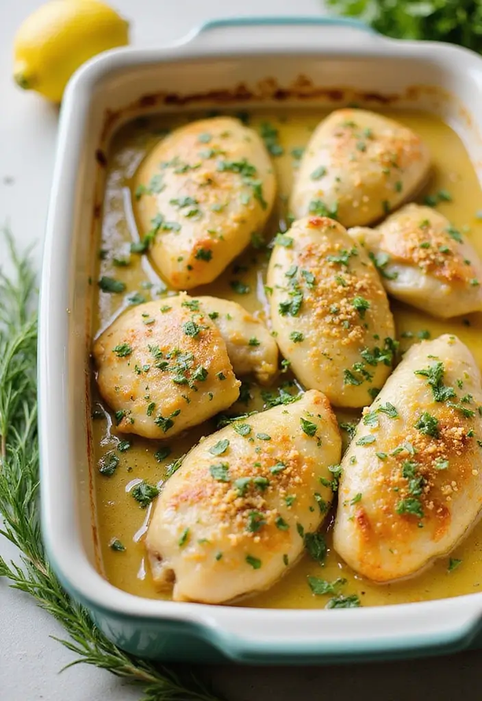 30 Chicken Casserole Recipes That Feel Like Comfort in a Pan - 11. Lemon Herb Chicken Casserole