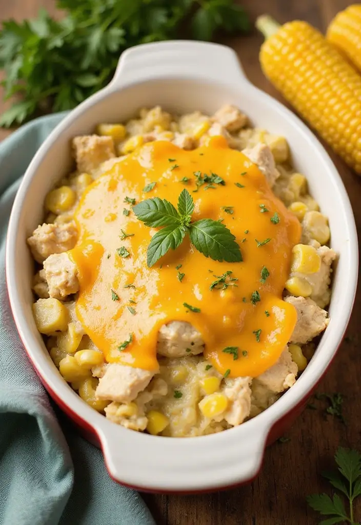 30 Chicken Casserole Recipes That Feel Like Comfort in a Pan - 18. Creamy Chicken and Corn Casserole