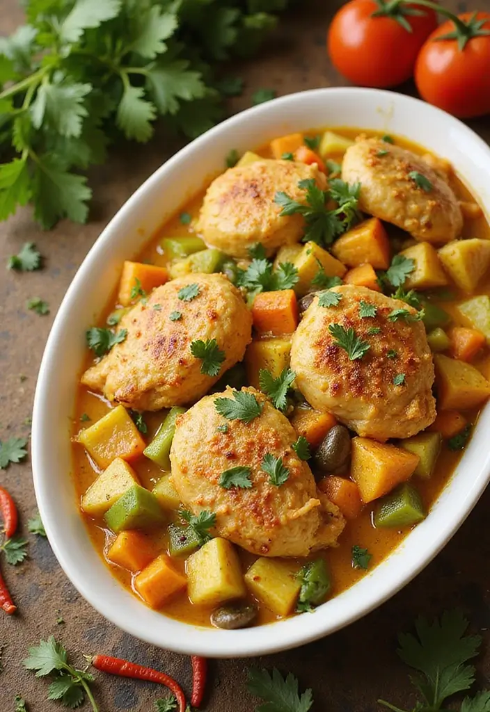 30 Chicken Casserole Recipes That Feel Like Comfort in a Pan - 23. Coconut Curry Chicken Casserole