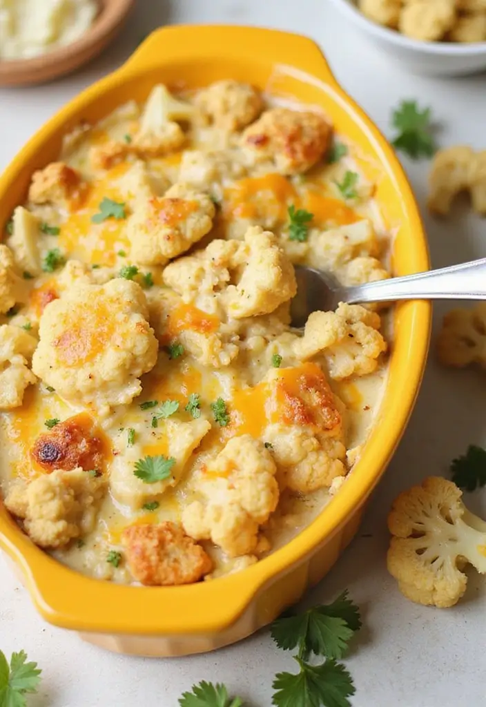 30 Chicken Casserole Recipes That Feel Like Comfort in a Pan - 24. Chicken and Cauliflower Casserole
