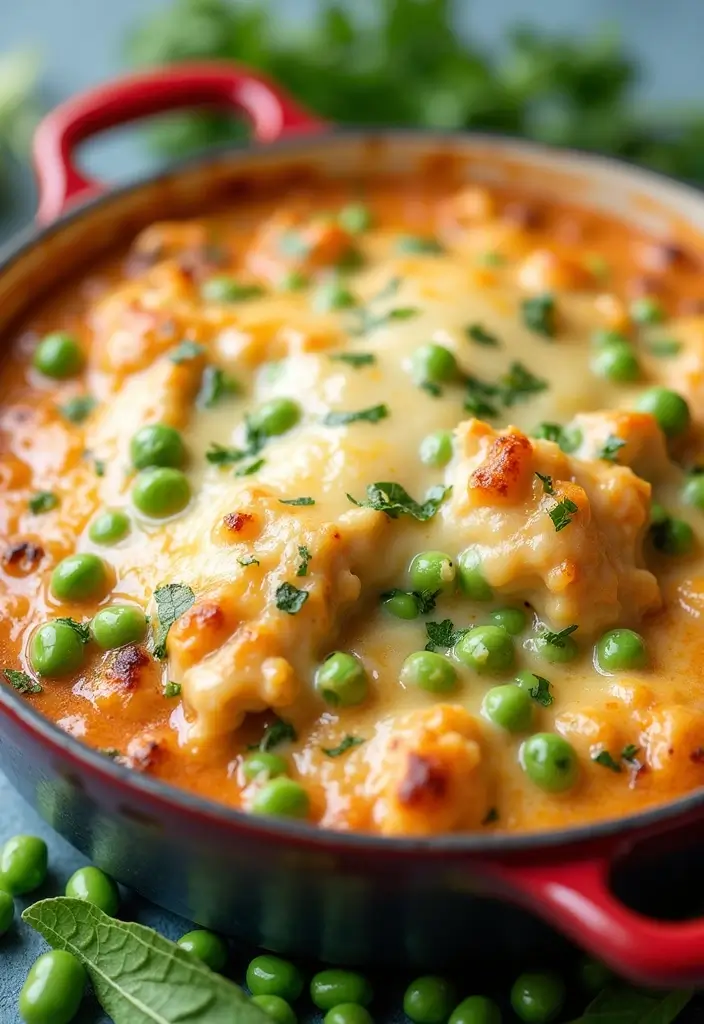 30 Chicken Casserole Recipes That Feel Like Comfort in a Pan - 28. Chicken and Pea Casserole