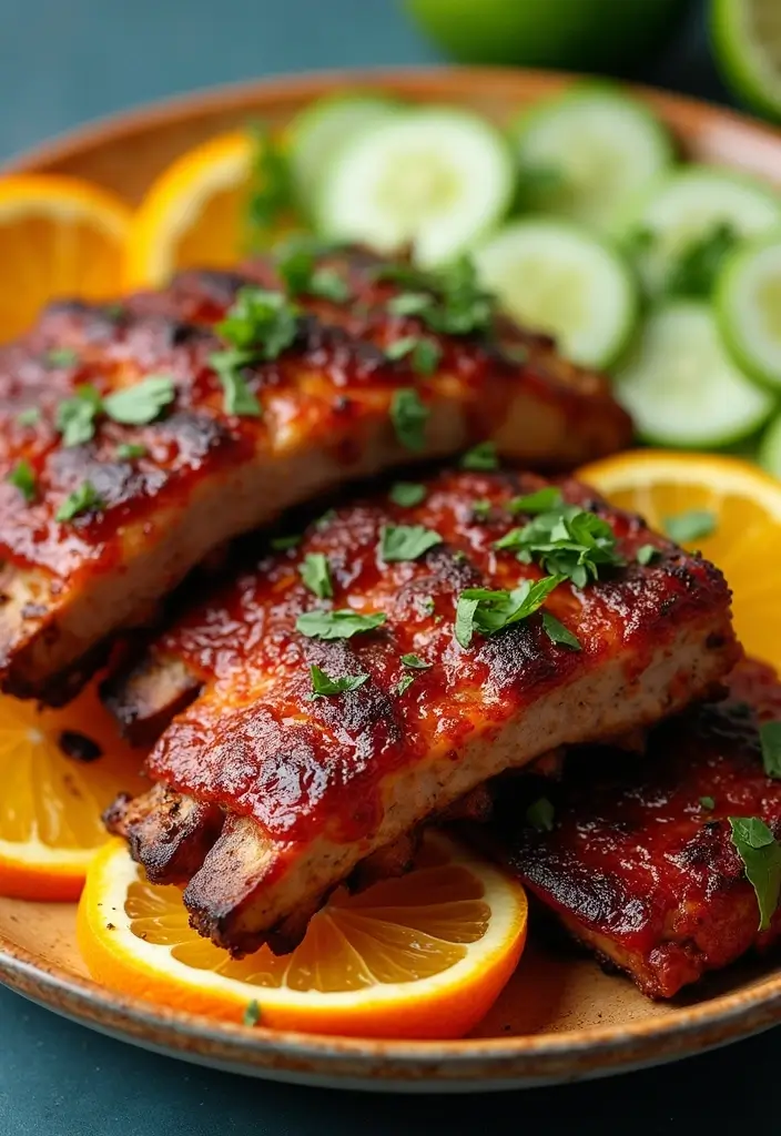 30 Game Day Rib Recipes That Are Finger-Lickin’ Good - 14. Citrus BBQ Ribs