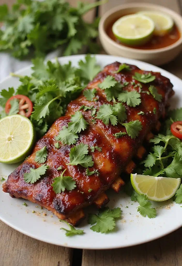 30 Game Day Rib Recipes That Are Finger-Lickin’ Good - 28. BBQ Cilantro Lime Ribs