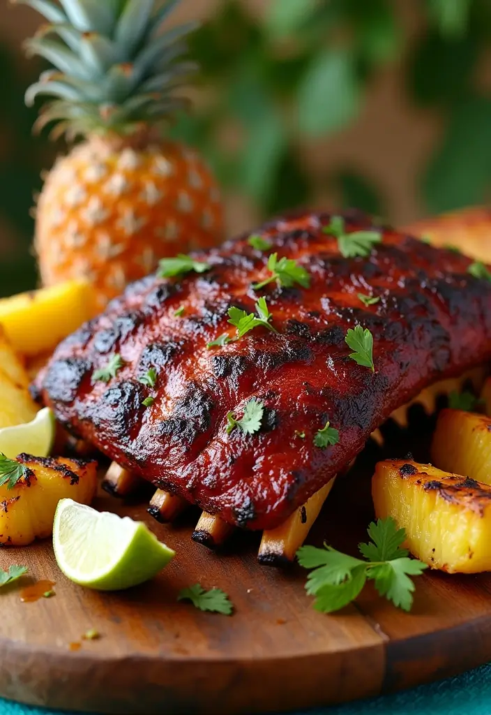 30 Game Day Rib Recipes That Are Finger-Lickin’ Good - 7. Caribbean Jerk Ribs