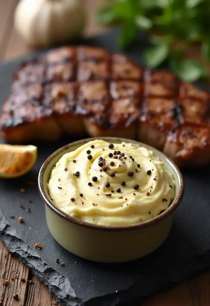 30 Gourmet Garlic Herb Steak Butter Recipes That Elevate Any Meat - 20. Black Pepper Garlic Butter