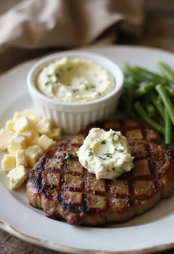 30 Gourmet Garlic Herb Steak Butter Recipes That Elevate Any Meat - 24. Garlic Gorgonzola Butter