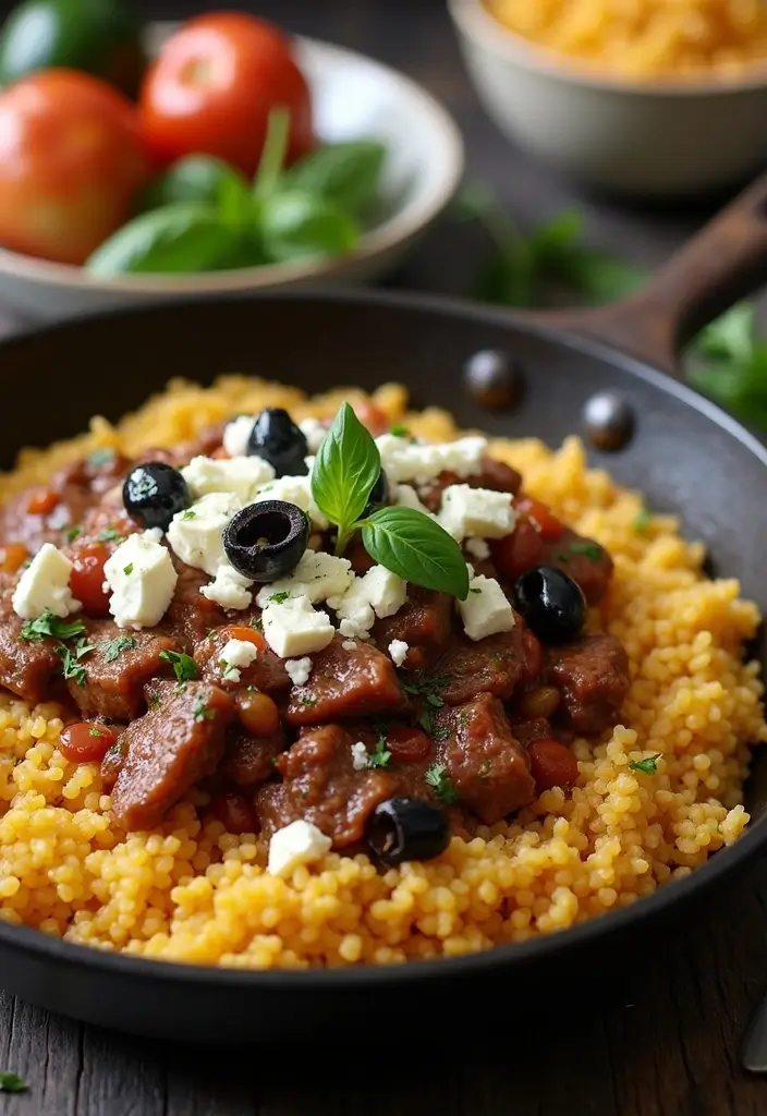 30 Ground Beef Skillet Recipes That Are Weeknight Winners - 20. Greek Beef Skillet