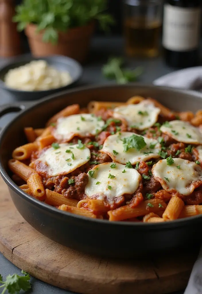 30 Ground Beef Skillet Recipes That Are Weeknight Winners - 3. Italian Beef Pasta Skillet